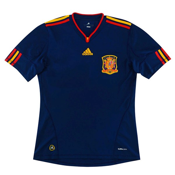 Camiseta España Replica Segunda Ropa Retro 2010 Azul